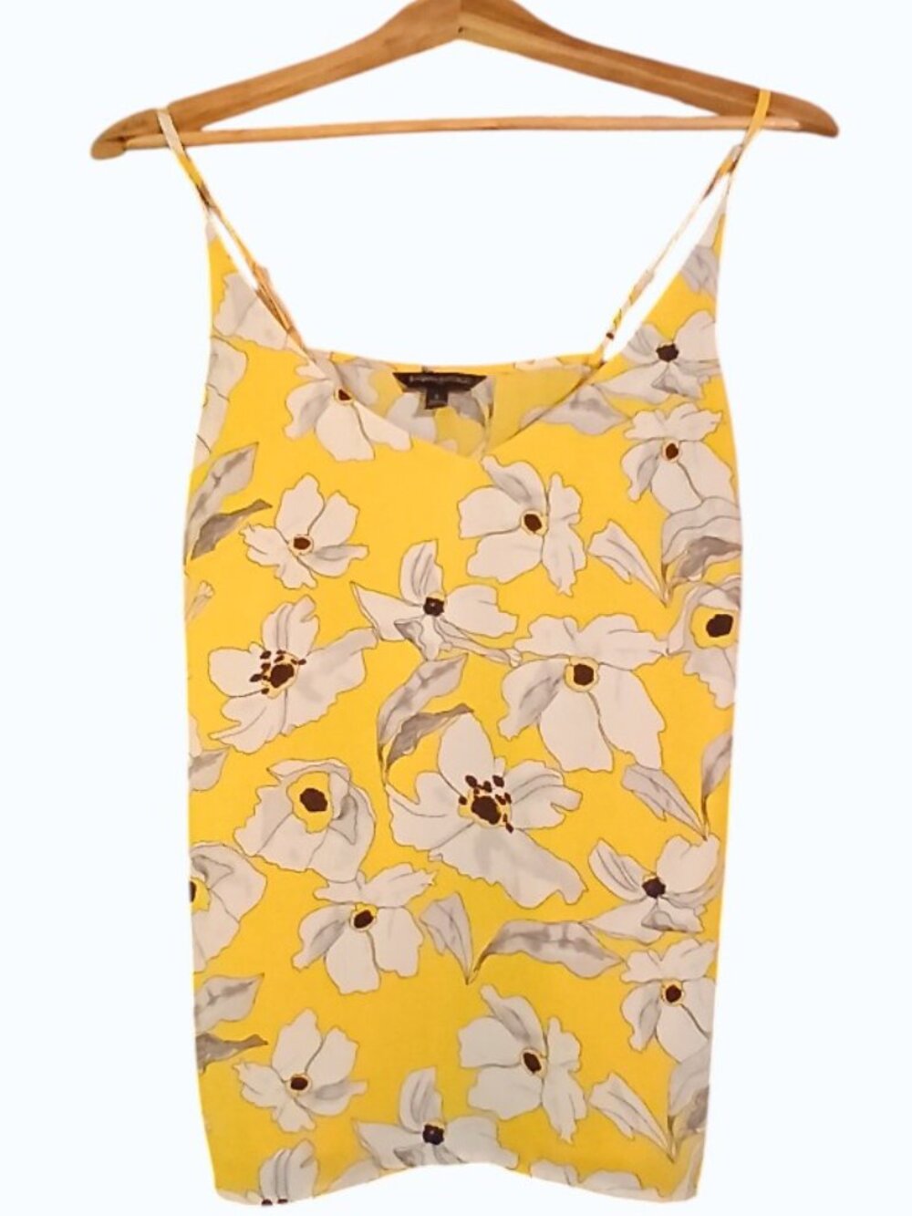 BANANA REPUBLIC Yellow V-Neck Spaghetti Strap Camisole - EUC